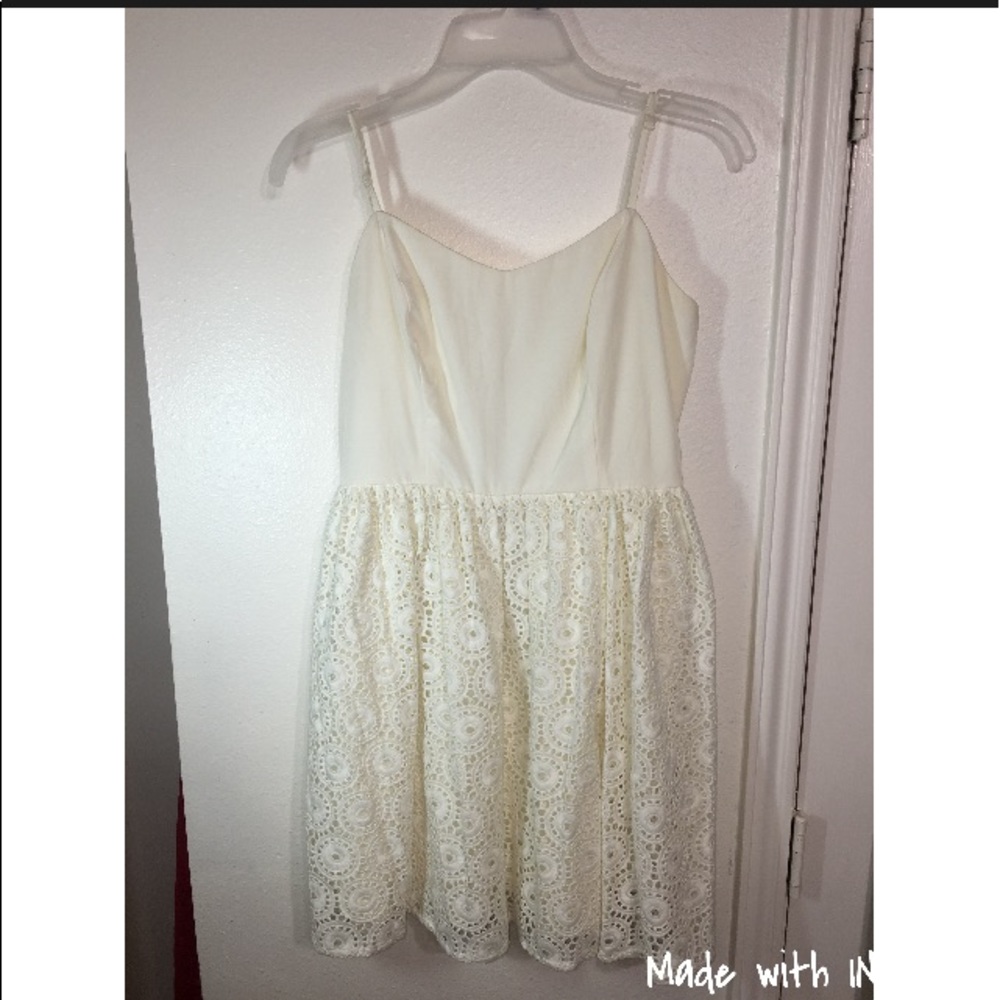 A white,cream dress 👗